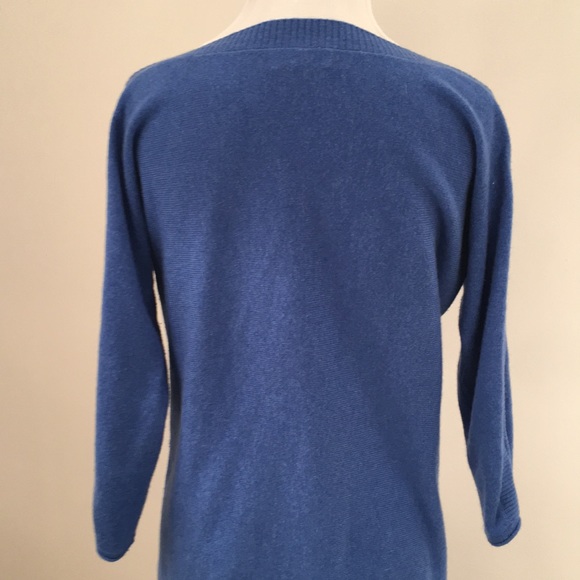 ✅ SOLD Blue 100% Cashmere Sweater - Picture 5 of 8